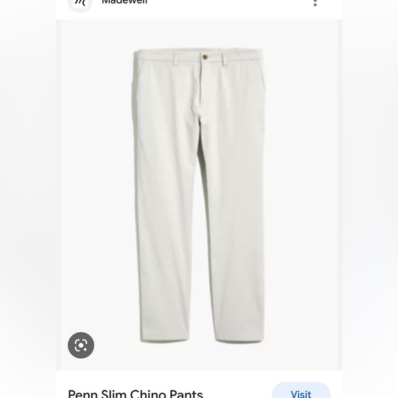 Madewell Other - Madewell Penn Slim Chino Pants Size 36x34